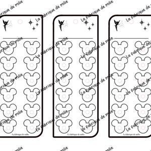 Modèle de nuancier - Vierge - Tête de souris- Format Numérique - Téléchargement instantané - Modèle imprimable