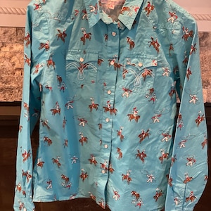 Camisa ocidental vintage para meninas