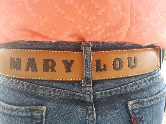 Vintage name belt 'Mary Lou' - image 6