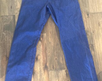 Metallic Blue Wrangler Jeans (11x36)