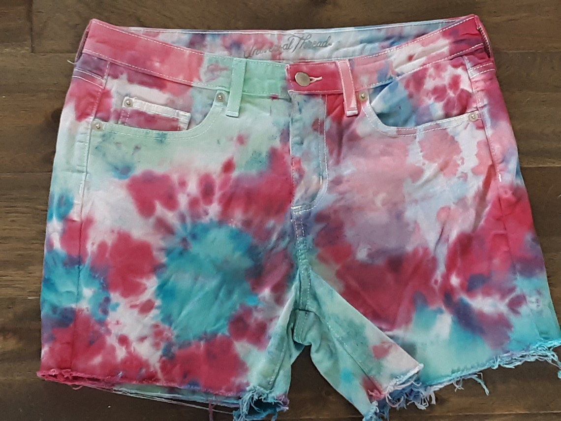 Womens Tie Dyed Shorts | Etsy
