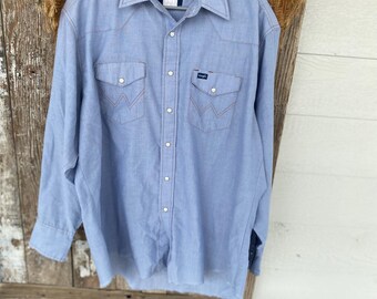 Retro Western Wrangler Perle Snap