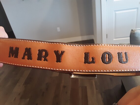 Vintage name belt 'Mary Lou' - image 4