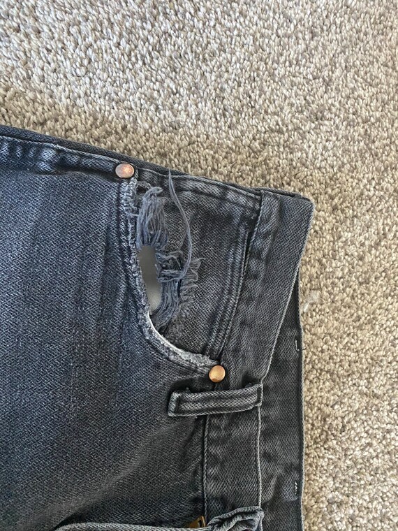 Black Retro Wrangler Jeans (30x32) - image 3