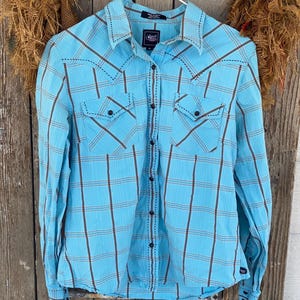 Camisa vintage para meninas do estilo western