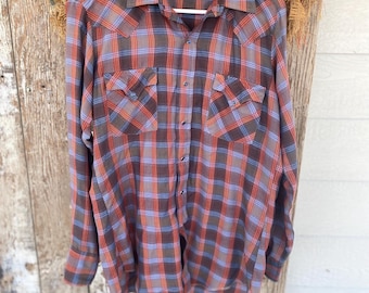Vintage Western Pearl Snap