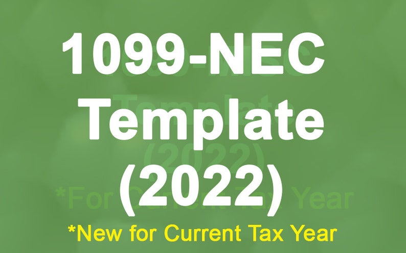 1099-NEC Form 3-Per-Page Print Template for Word or PDF, 2022 Tax Year (1096 Transmittal Summary Form included)