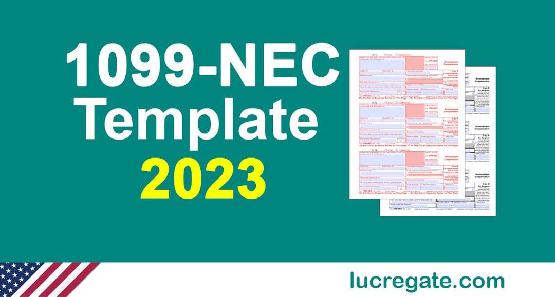 2023-1099-nec-form-3-per-page-print-template-for-word-or-pdf-2023-tax-year-1096-transmittal-summary-form-included-etsy for Free Printable 1099 Nec Form 2021 2023 1099-NEC Form 3-per-page Print Template for Word or PDF, 2023 Tax Year (1096 Transmittal Summary Form Included) - Etsy for Free Printable 1099 Nec Form 2021