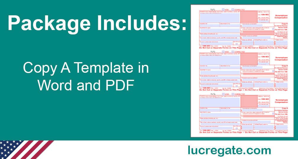 2023-1099-nec-form-3-per-page-print-template-for-word-or-pdf-2023-tax-year-1096-transmittal-summary-form-included-etsy for Free Printable 1099 Nec Form 2023 Pdf 2023 1099-NEC Form 3-per-page Print Template for Word or PDF, 2023 Tax Year (1096 Transmittal Summary Form Included) - Etsy for Free Printable 1099 Nec Form 2023 Pdf