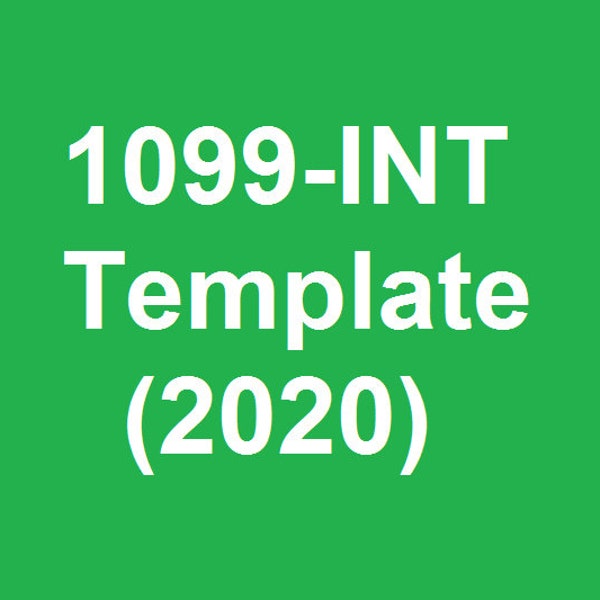 1099 Misc Template Etsy