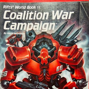 Coalition War Campaign: Rifts World Book 11 (vintage role-playing sourcebook)