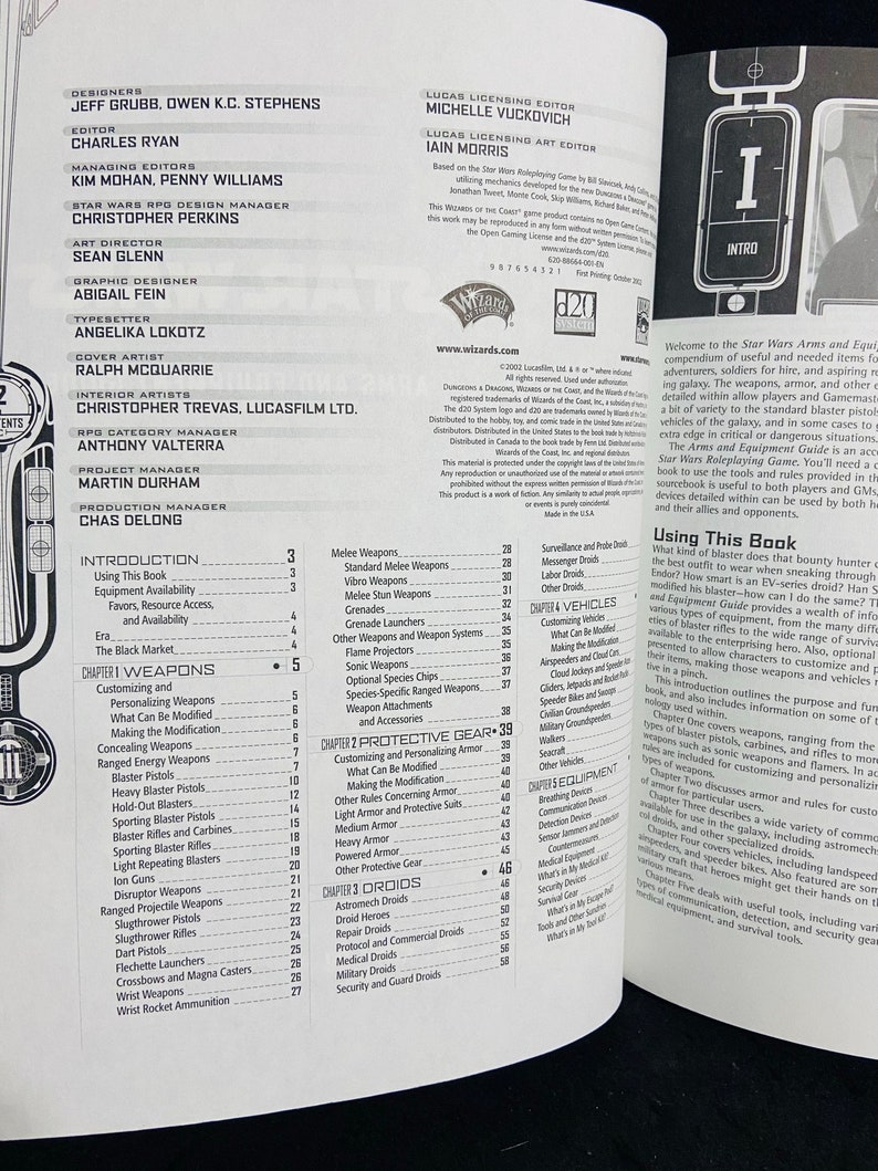 Arms and Equipment Guide vintage Star Wars Roleplaying Game Etsy