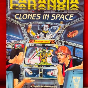 Clones In Space (vintage Paranoia role-playing game module)