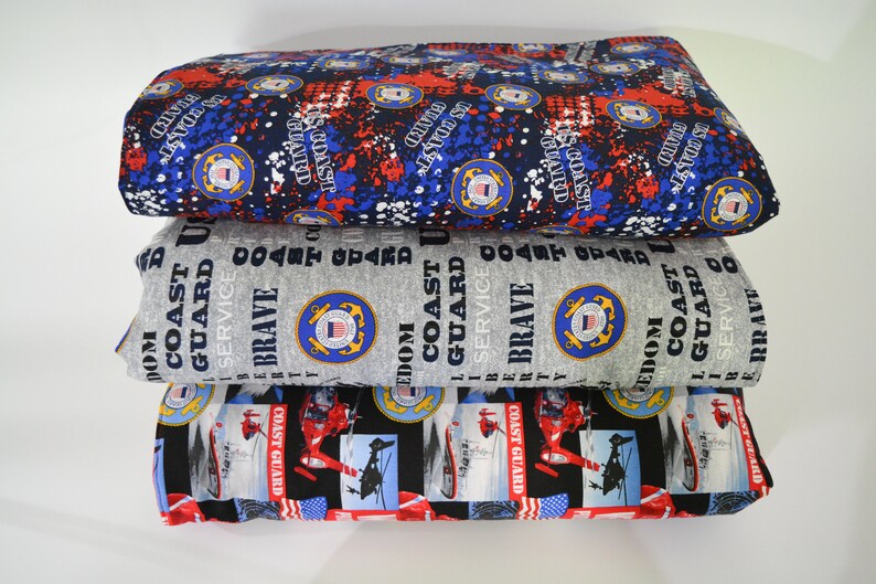 Coast Guard Blanket Various Fabrics Size 42 X 31 Inches Etsy