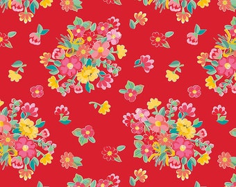 Baby Girl Quilt Penny Rose Fabrics Kelly Panacci Shabby Chic Quilting Riley Blake Fabric By the Yard Rose Hedge Main Aqua C7900