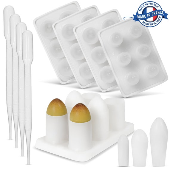 Suppository Mold Kit Made in France, 3 Sizes 1 Ml, 2 Ml, 3 Ml, Reusable  Suppository Manufacturing Molds Lab Quality 