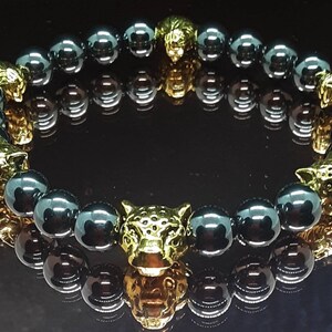 Handmade hematite stretch bracelet