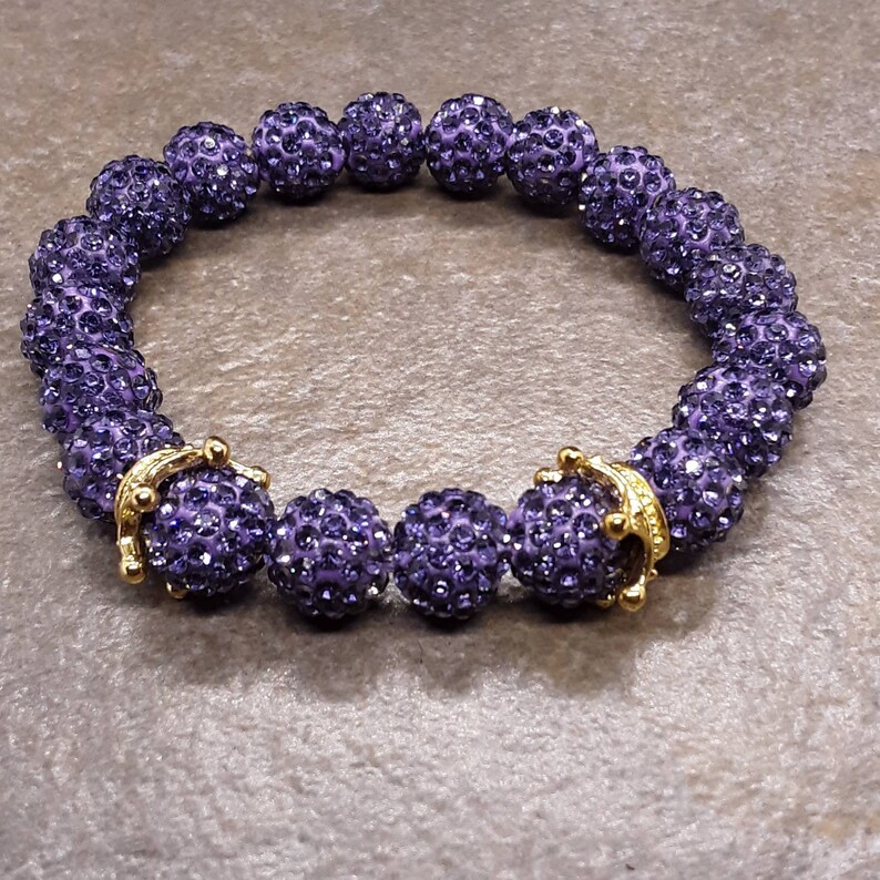 Handmade purple bracelet