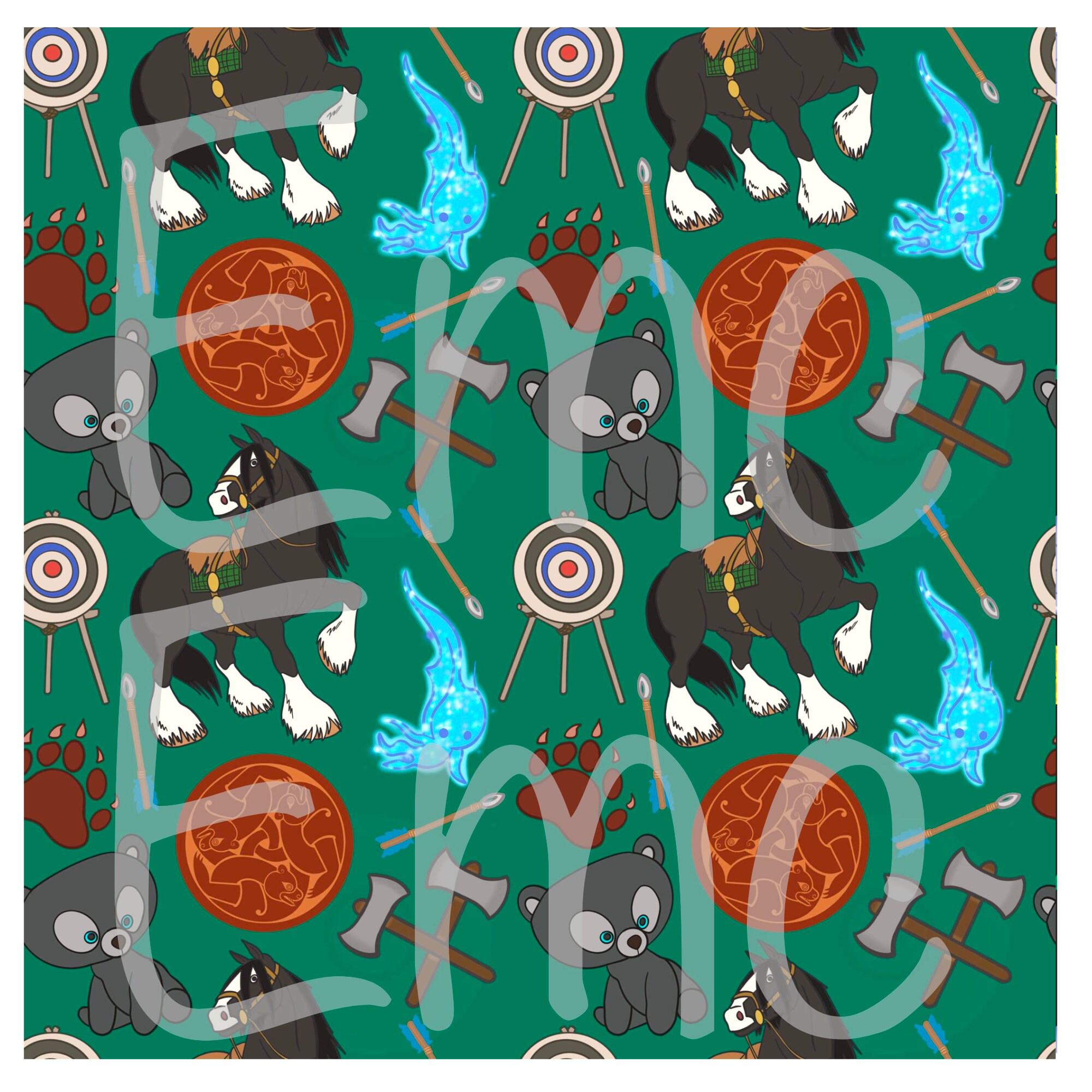 Princess 7 digital seamless image to | Etsy