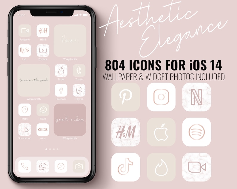 aesthetic ios icons iphone