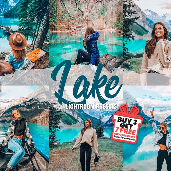 5 Mobile Lightroom Presets, Lightroom Mobile Presets, Instagram Presets, Outdoor Lightroom Presets, Vibrant Blues Presets, Lake Presets