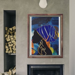 African Wall Art, African Art, Digital Print, Abstract Art, Home Decor