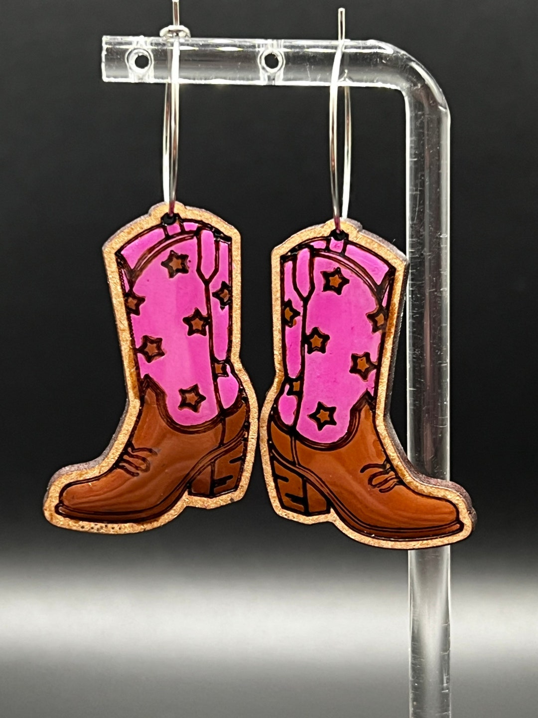Cute Cowgirl Boot Earrings - Etsy