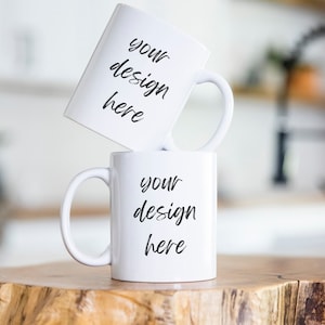 White Mug Mockup, Couple Mug Mockup, Coffee Cup Mug Mockup, 11 oz White Mug Mockup, Two Mugs Mock up, Double Mug MockUps, Coffee Cup Mock up