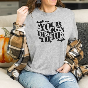 Gildan 64000 Mockup, Gildan 64000 Sport Gray Shirt Mockup, Gray Tshirt Mockup, Fall Mockup Sport Grey Gildan Softstyle Mock up, Gray Mock up