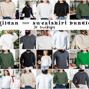 Gildan 18000 Mockup, Sweatshirt Mockup, Sweatshirt Mockup Bundle, Christmas Mockup Bundle, Gildan 18000 Mockup Bundle, Sweatshirt Mock up