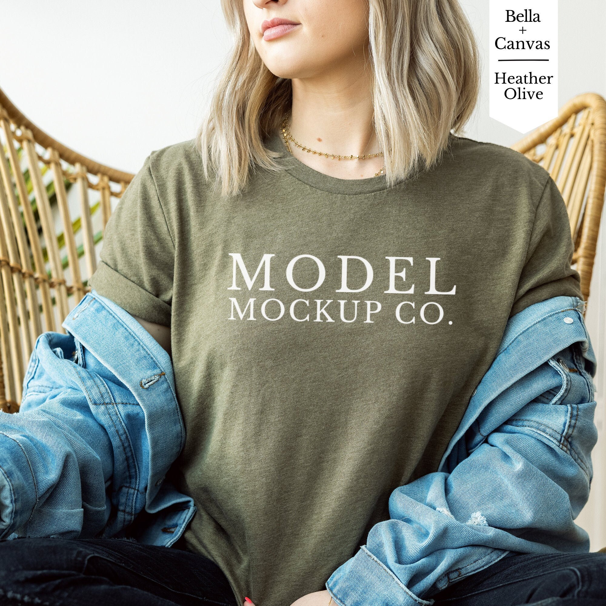 Bella Canvas Heather Olive Mockup Heather Olive Mockup | Etsy
