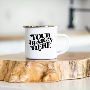 Enamel Camping Mug Mockup, Camp Mug MockUps, Coffee Mug Mock Up, 12oz Enamel Camping Cup Mock Up, Blank Mug Mock Up, Steel Coffee Cup Mockup
