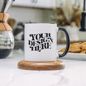 Mug Mockup, Two Tone Mug Mockup, Accent Mug Mockup, Black Handle Mug Mockup, Two Tone Mugs, Two Tone Coffee Mug Mockup, Mug Mock Up, Mockups