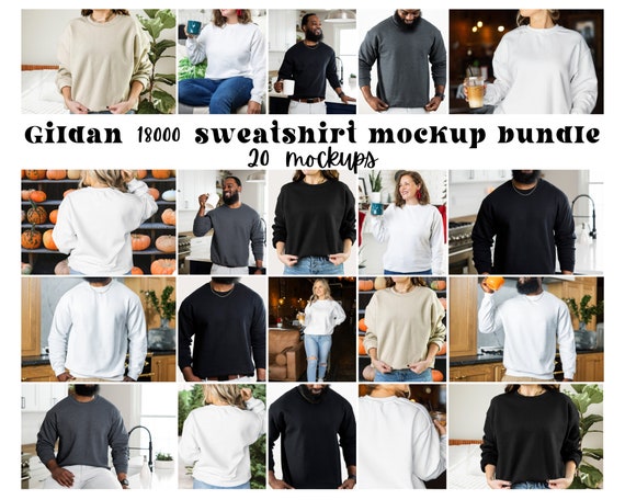 Gildan 18000 Mockup Sweatshirt Mockup Gildan 18000 Mockup Bundle Sweatshirt Bundle Herbst Mockup MockUp Crewneck Mockup Bundle Mega Bundle Etsy