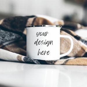Camping Mug Mockup, Camp Mug MockUps, Enamel Coffee Mug Mock Up, 12oz Enamel Camping Cup Mock Up, Blank Mug Mock Up, Steel Coffee Cup Mockup