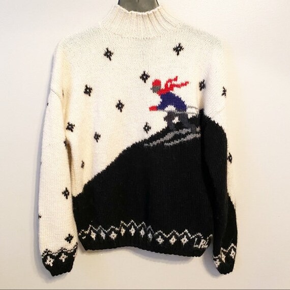 Vintage Lauren Ralph Lauren Ski Fuzzy Sweater