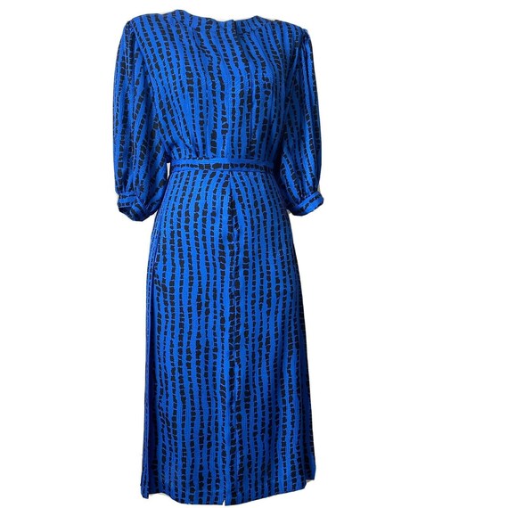 Vintage 80s Christian Dior 2 Piece Skirt Suit Plus