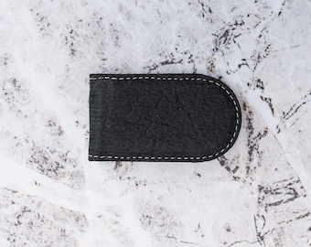 Piñatex Vegan Money Clip – Strong Magnet, Plant Based Fiber