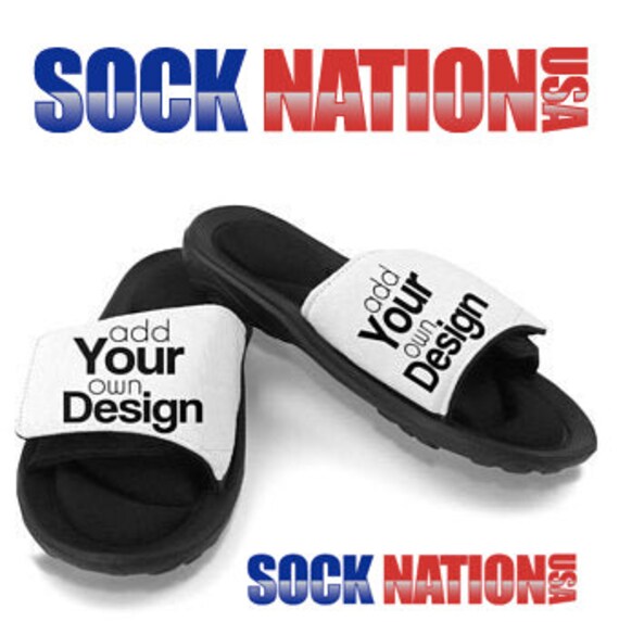 custom flip flop slides