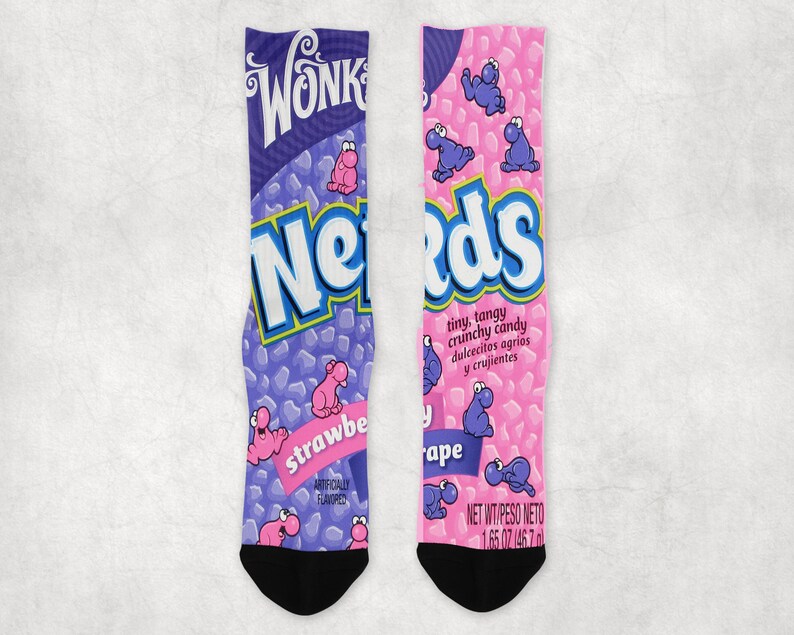 Nerds Candy Socks Nerds Nerds Candy mens socks fun socks Etsy