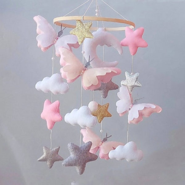 Butterfly Crib Mobile Etsy