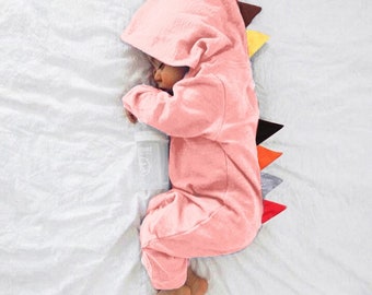 baby dinosaur onesie with spikes