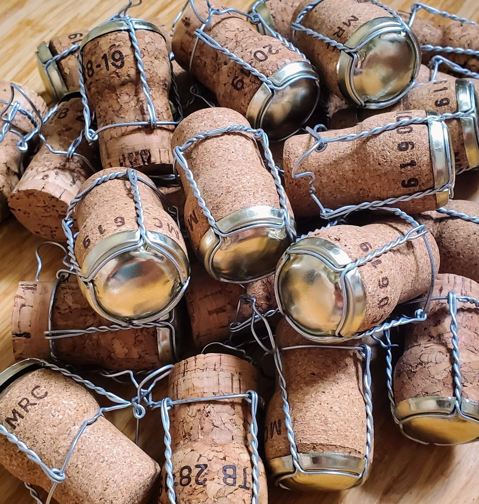 100 Champagne/ Sparkling Wine Corks With Muselets Etsy