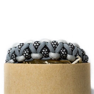Bracelet Paracord NOIR avec boussole bouton bushcraft survie Rothco