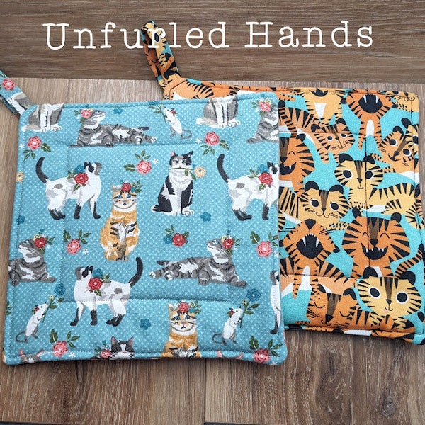 Cat Pot Holders Etsy