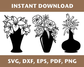 Free Free Flower Vase Svg 711 SVG PNG EPS DXF File
