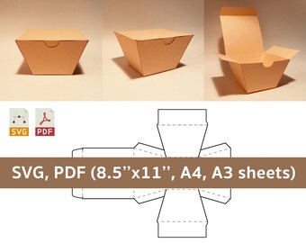 French Fry Box Svg Etsy
