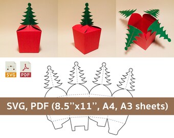 Download Christmas Box Svg Etsy
