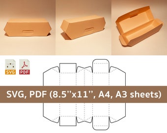 Download Hot Dog Box Etsy