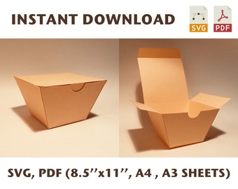 French Fry Box Svg Etsy